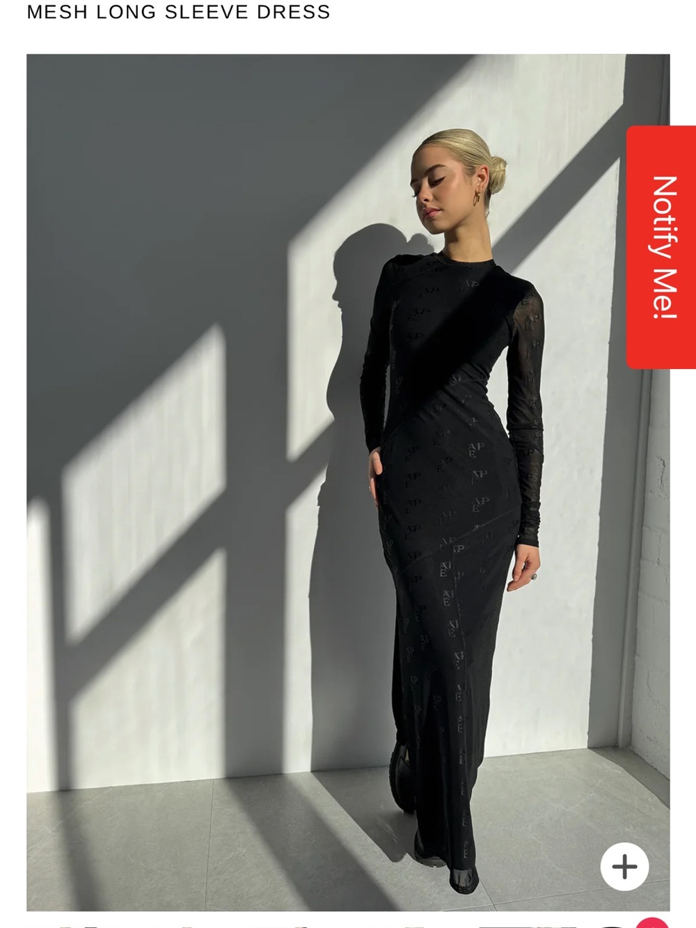 APE THE LABEL mesh dress